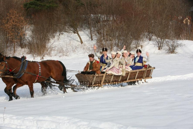 luty'2010 - plener ZTL Sanok w skansenie (zdjęcia Zygmunta Natera) #plener #luty #skansen #ZTLSANOK