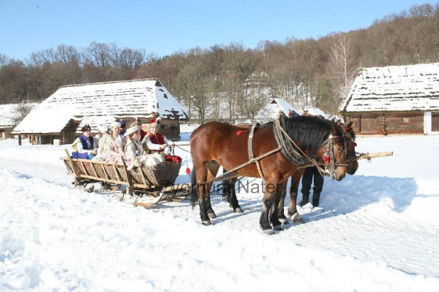 luty'2010 - plener ZTL Sanok w skansenie (zdjęcia Zygmunta Natera) #plener #luty #skansen #ZTLSANOK