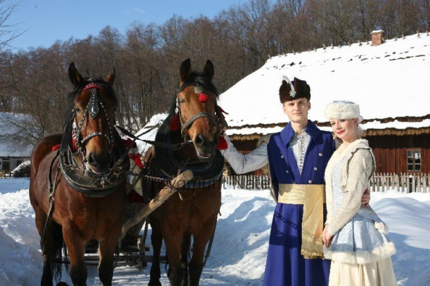 luty'2010 - plener ZTL Sanok w skansenie (zdjęcia Zygmunta Natera) #plener #luty #skansen #ZTLSANOK