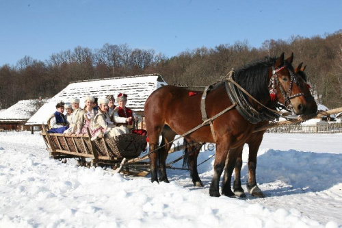 luty'2010 - plener ZTL Sanok w skansenie (zdjęcia Zygmunta Natera) #plener #luty #skansen #ZTLSANOK