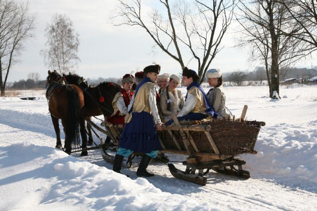 luty'2010 - plener ZTL Sanok w skansenie (zdjęcia Zygmunta Natera) #plener #luty #skansen #ZTLSANOK