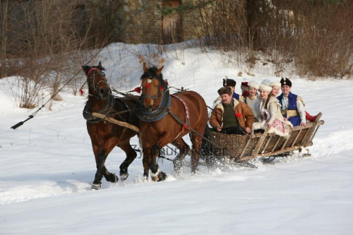 luty'2010 - plener ZTL Sanok w skansenie (zdjęcia Zygmunta Natera) #plener #luty #skansen #ZTLSANOK