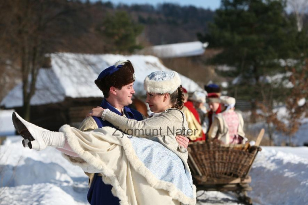 luty'2010 - plener ZTL Sanok w skansenie (zdjęcia Zygmunta Natera) #plener #luty #skansen #ZTLSANOK