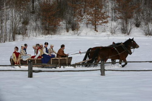 luty'2010 - plener ZTL Sanok w skansenie (zdjęcia Zygmunta Natera) #plener #luty #skansen #ZTLSANOK