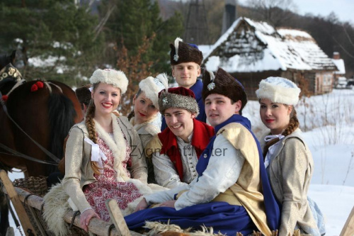 luty'2010 - plener ZTL Sanok w skansenie (zdjęcia Zygmunta Natera) #plener #luty #skansen #ZTLSANOK