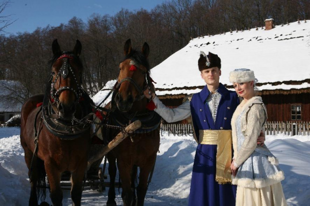 luty'2010 - plener ZTL Sanok w skansenie (zdjęcia Zygmunta Natera) #plener #luty #skansen #ZTLSANOK