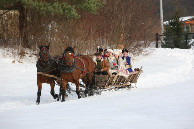 luty'2010 - plener ZTL Sanok w skansenie (zdjęcia Zygmunta Natera) #plener #luty #skansen #ZTLSANOK