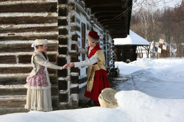 luty'2010 - plener ZTL Sanok w skansenie (zdjęcia Zygmunta Natera) #plener #luty #skansen #ZTLSANOK