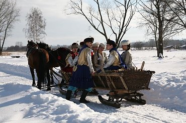 luty'2010 - plener ZTL Sanok w skansenie (zdjęcia Zygmunta Natera) #plener #luty #skansen #ZTLSANOK