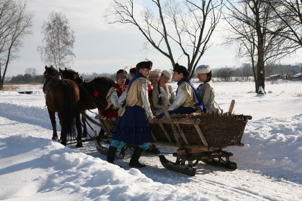 luty'2010 - plener ZTL Sanok w skansenie (zdjęcia Zygmunta Natera) #plener #luty #skansen #ZTLSANOK