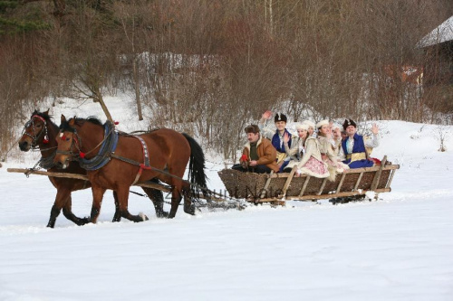 luty'2010 - plener ZTL Sanok w skansenie (zdjęcia Zygmunta Natera) #plener #luty #skansen #ZTLSANOK