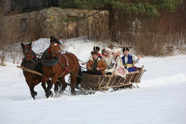 luty'2010 - plener ZTL Sanok w skansenie (zdjęcia Zygmunta Natera) #plener #luty #skansen #ZTLSANOK