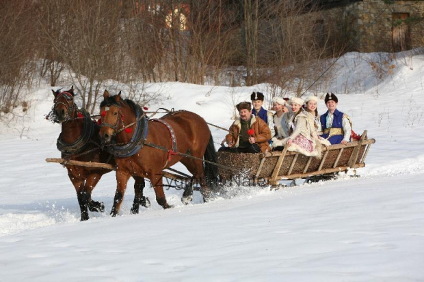 luty'2010 - plener ZTL Sanok w skansenie (zdjęcia Zygmunta Natera) #plener #luty #skansen #ZTLSANOK