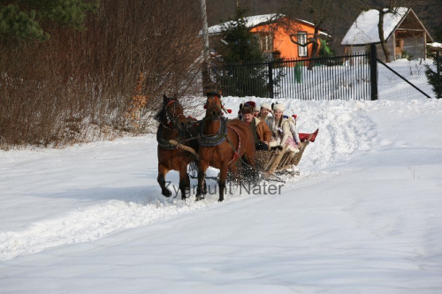 luty'2010 - plener ZTL Sanok w skansenie (zdjęcia Zygmunta Natera) #plener #luty #skansen #ZTLSANOK