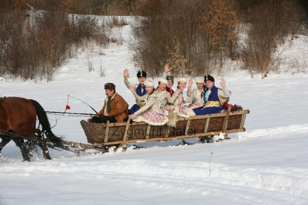 luty'2010 - plener ZTL Sanok w skansenie (zdjęcia Zygmunta Natera) #plener #luty #skansen #ZTLSANOK