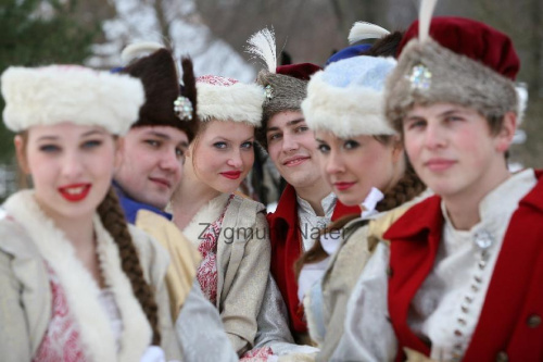 luty'2010 - plener ZTL Sanok w skansenie (zdjęcia Zygmunta Natera) #plener #luty #skansen #ZTLSANOK