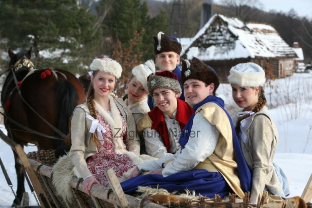 luty'2010 - plener ZTL Sanok w skansenie (zdjęcia Zygmunta Natera) #plener #luty #skansen #ZTLSANOK