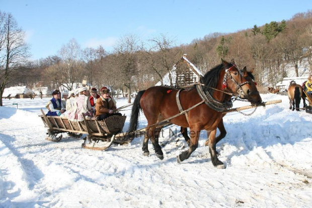 luty'2010 - plener ZTL Sanok w skansenie (zdjęcia Zygmunta Natera) #plener #luty #skansen #ZTLSANOK