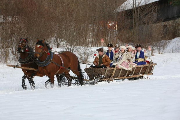 luty'2010 - plener ZTL Sanok w skansenie (zdjęcia Zygmunta Natera) #plener #luty #skansen #ZTLSANOK