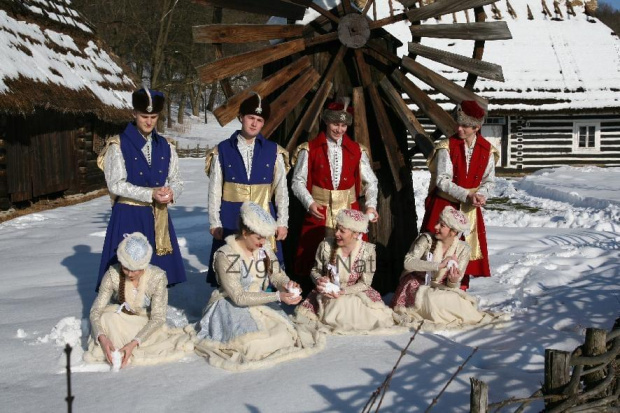 luty'2010 - plener ZTL Sanok w skansenie (zdjęcia Zygmunta Natera) #plener #luty #skansen #ZTLSANOK