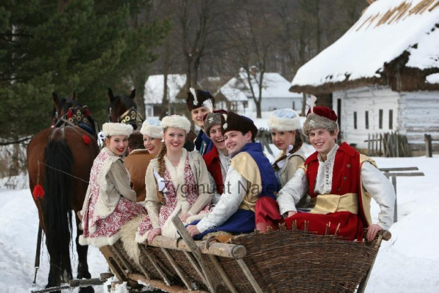 luty'2010 - plener ZTL Sanok w skansenie (zdjęcia Zygmunta Natera) #plener #luty #skansen #ZTLSANOK