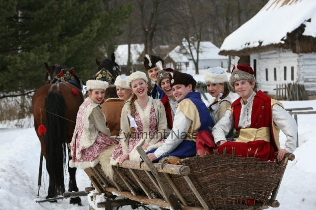 luty'2010 - plener ZTL Sanok w skansenie (zdjęcia Zygmunta Natera) #plener #luty #skansen #ZTLSANOK