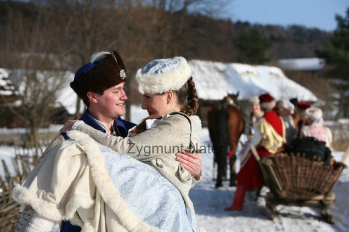 luty'2010 - plener ZTL Sanok w skansenie (zdjęcia Zygmunta Natera) #plener #luty #skansen #ZTLSANOK