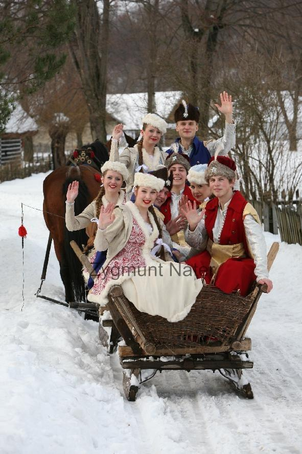 luty'2010 - plener ZTL Sanok w skansenie (zdjęcia Zygmunta Natera) #plener #luty #skansen #ZTLSANOK