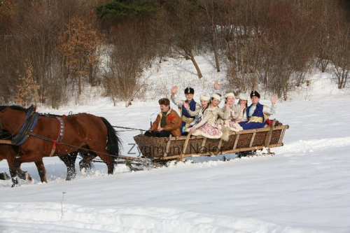 luty'2010 - plener ZTL Sanok w skansenie (zdjęcia Zygmunta Natera) #plener #luty #skansen #ZTLSANOK