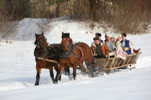 luty'2010 - plener ZTL Sanok w skansenie (zdjęcia Zygmunta Natera) #plener #luty #skansen #ZTLSANOK