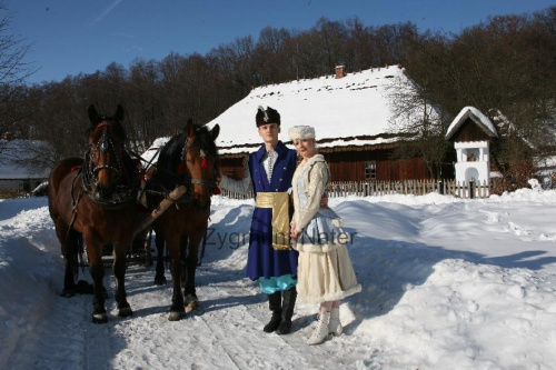 luty'2010 - plener ZTL Sanok w skansenie (zdjęcia Zygmunta Natera) #plener #luty #skansen #ZTLSANOK