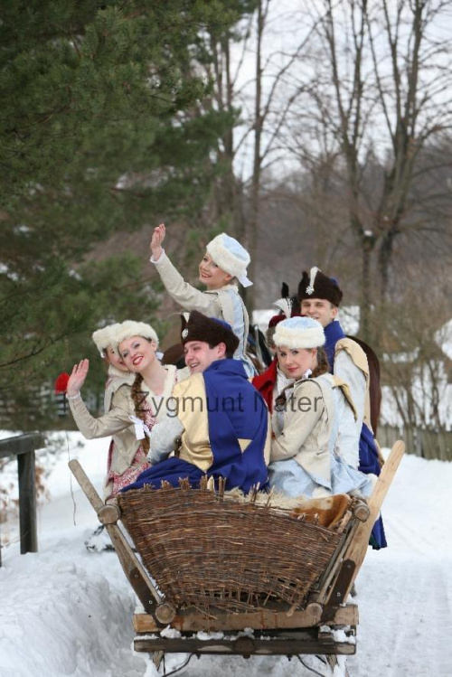 luty'2010 - plener ZTL Sanok w skansenie (zdjęcia Zygmunta Natera) #plener #luty #skansen #ZTLSANOK