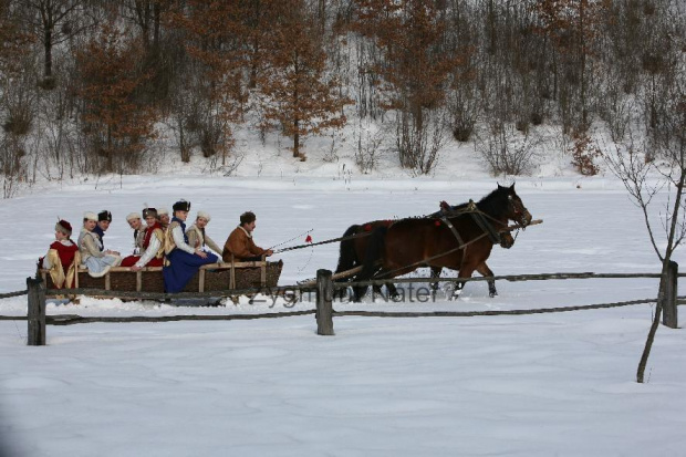 luty'2010 - plener ZTL Sanok w skansenie (zdjęcia Zygmunta Natera) #plener #luty #skansen #ZTLSANOK