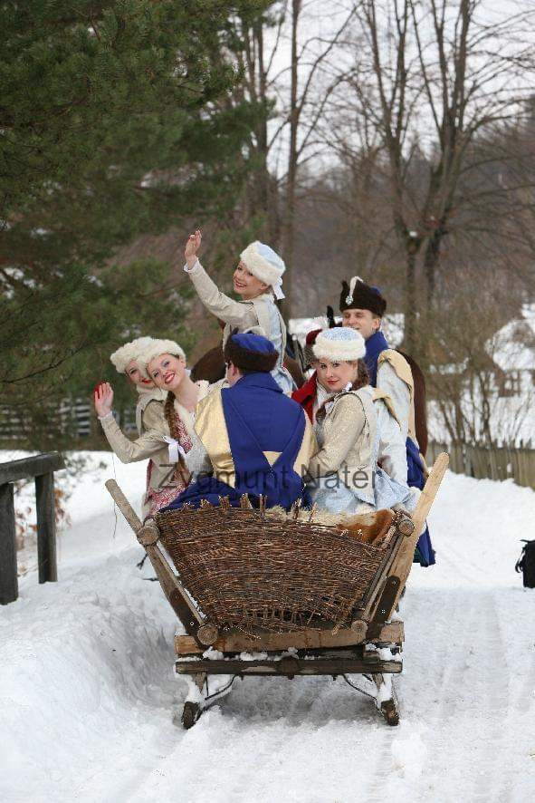 luty'2010 - plener ZTL Sanok w skansenie (zdjęcia Zygmunta Natera) #plener #luty #skansen #ZTLSANOK