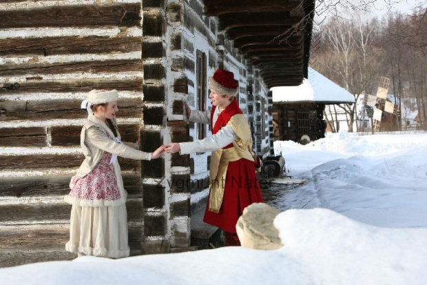 luty'2010 - plener ZTL Sanok w skansenie (zdjęcia Zygmunta Natera) #plener #luty #skansen #ZTLSANOK