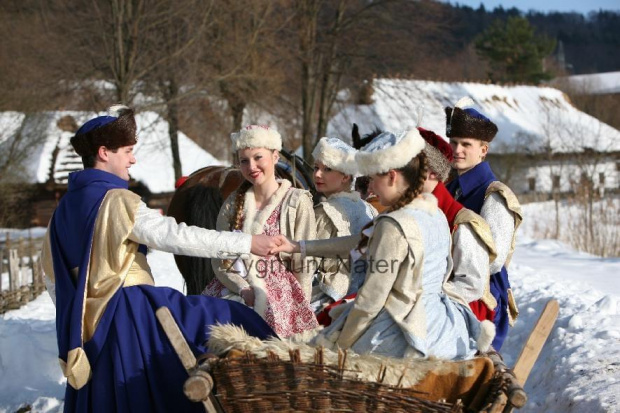 luty'2010 - plener ZTL Sanok w skansenie (zdjęcia Zygmunta Natera) #plener #luty #skansen #ZTLSANOK