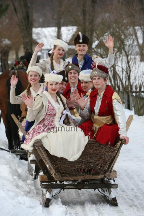 luty'2010 - plener ZTL Sanok w skansenie (zdjęcia Zygmunta Natera) #plener #luty #skansen #ZTLSANOK