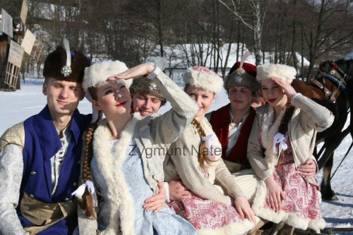 luty'2010 - plener ZTL Sanok w skansenie (zdjęcia Zygmunta Natera) #plener #luty #skansen #ZTLSANOK