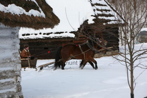 luty'2010 - plener ZTL Sanok w skansenie (zdjęcia Zygmunta Natera) #plener #luty #skansen #ZTLSANOK