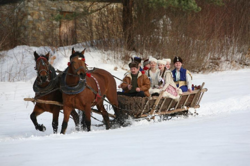 luty'2010 - plener ZTL Sanok w skansenie (zdjęcia Zygmunta Natera) #plener #luty #skansen #ZTLSANOK