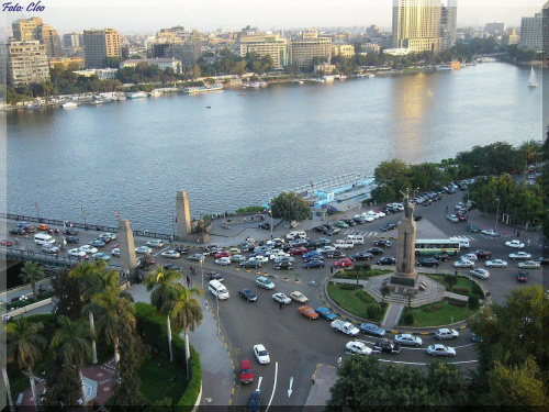 Cairo: Nil w promykach zachodzacego RA...:)