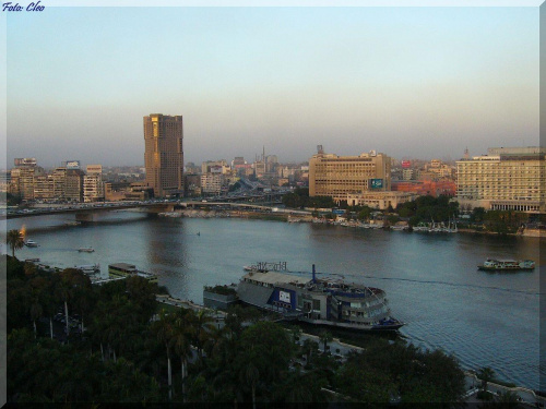 Cairo: Nil w zachodzacym slonku...:)
