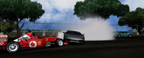 Lamborghini Gallardo Spyder via Ferrari F1 #tdu #LamborghiniGallardoSpyder #samochody #gry #cars #game