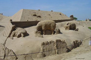 Piaskowe rzezby w Roermond 2010 #PiaskoweFigury #rzezby #Holandia #Roermond #Nederland #piasek