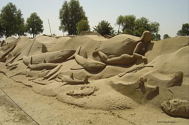 Piaskowe rzezby w Roermond 2010 #PiaskoweFigury #rzezby #Holandia #Roermond #Nederland #piasek