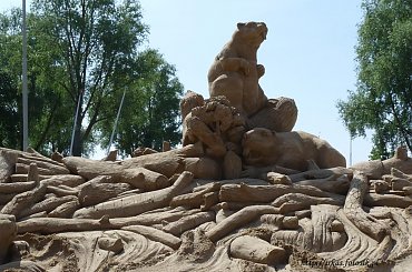 Piaskowe rzezby w Roermond 2010 #PiaskoweFigury #rzezby #Holandia #Roermond #Nederland #piasek