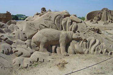 Piaskowe rzezby w Roermond 2010 #PiaskoweFigury #rzezby #Holandia #Roermond #Nederland #piasek