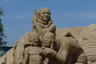 Piaskowe rzezby w Roermond 2010 #PiaskoweFigury #rzezby #Holandia #Roermond #Nederland #piasek