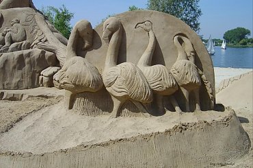 Piaskowe rzezby w Roermond 2010 #PiaskoweFigury #rzezby #Holandia #Roermond #Nederland #piasek