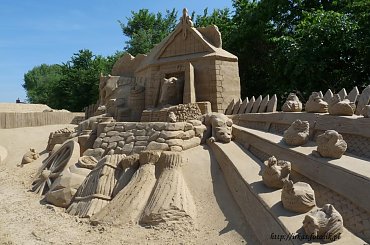 Piaskowe rzezby w Roermond 2010 #PiaskoweFigury #rzezby #Holandia #Roermond #Nederland #piasek